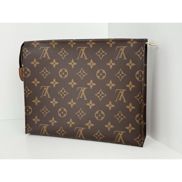 Louis Vuitton Poche Toilette Cosmetic Pouch with Gold Hardware - Picture 1 of 16
